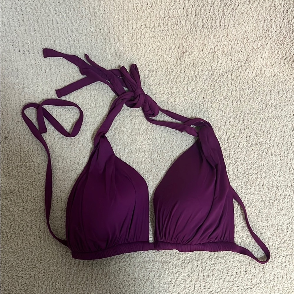 Women's Purple Halter Bikini Top
